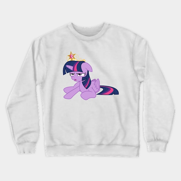 Exhausted Princess Twilight Sparkle Crewneck Sweatshirt by CloudyGlow